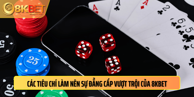 Các tiêu chí làm nên sự đẳng cấp vượt trội của 8kbet